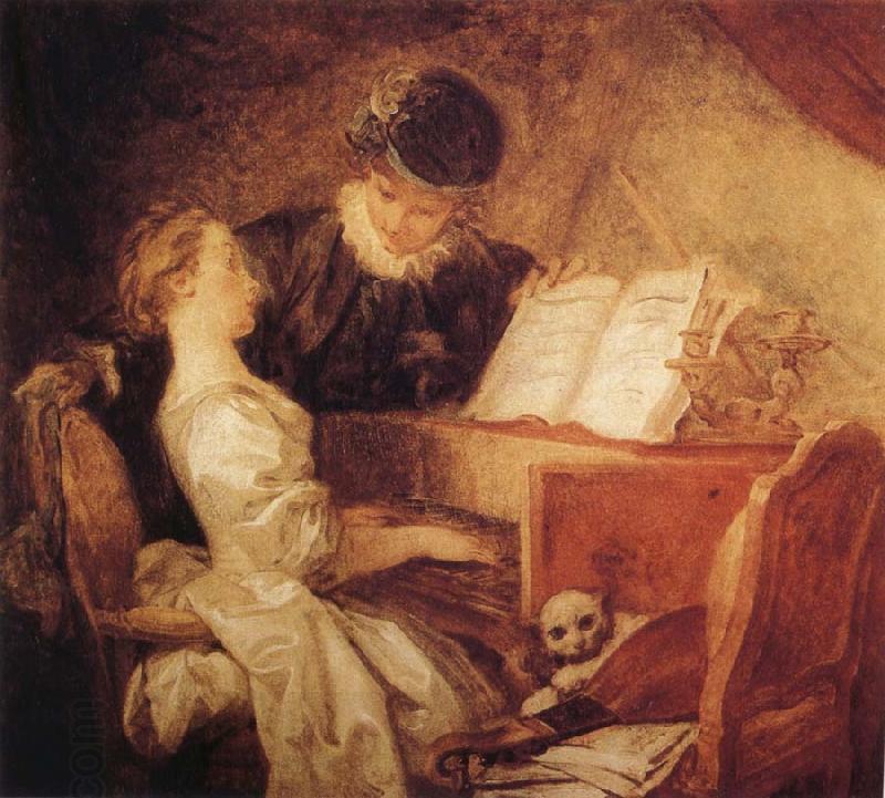 Jean Honore Fragonard The Music Lesson China oil painting art